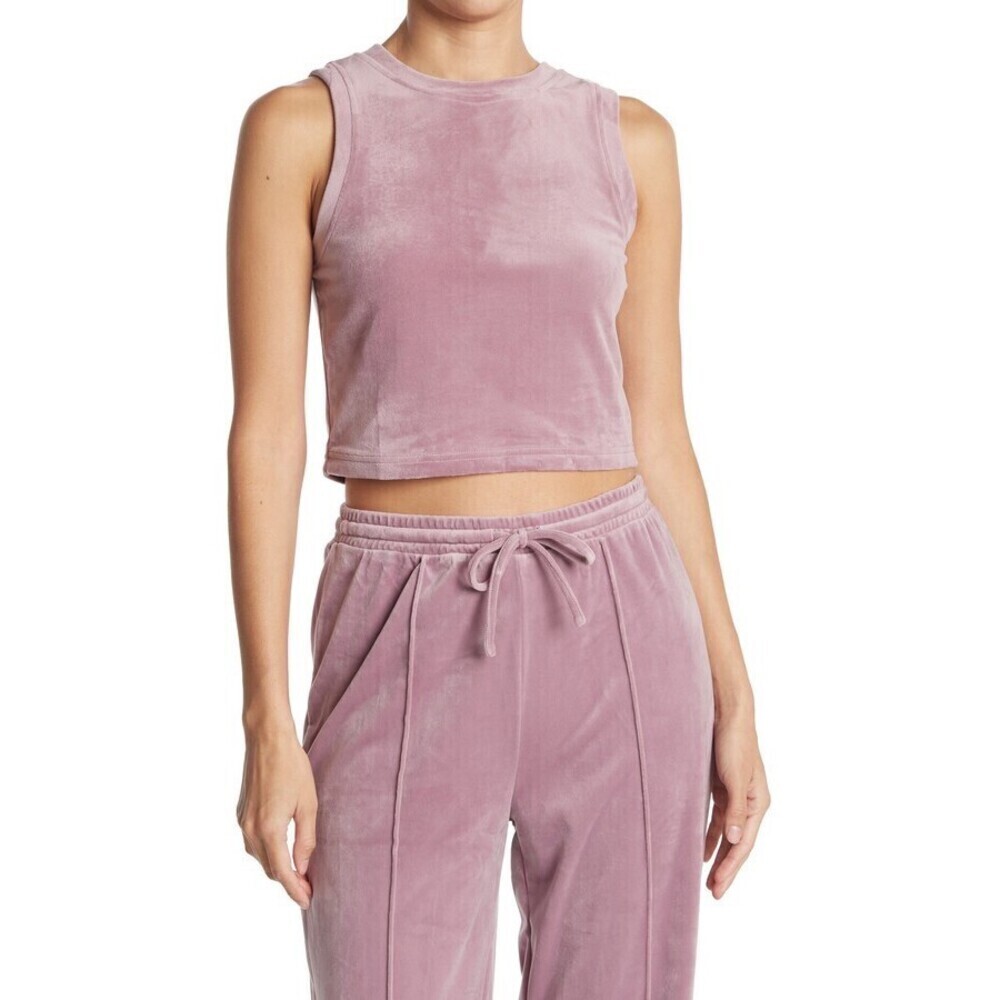 Abound Velour Sleeveless Tank In Purple Morn Size S